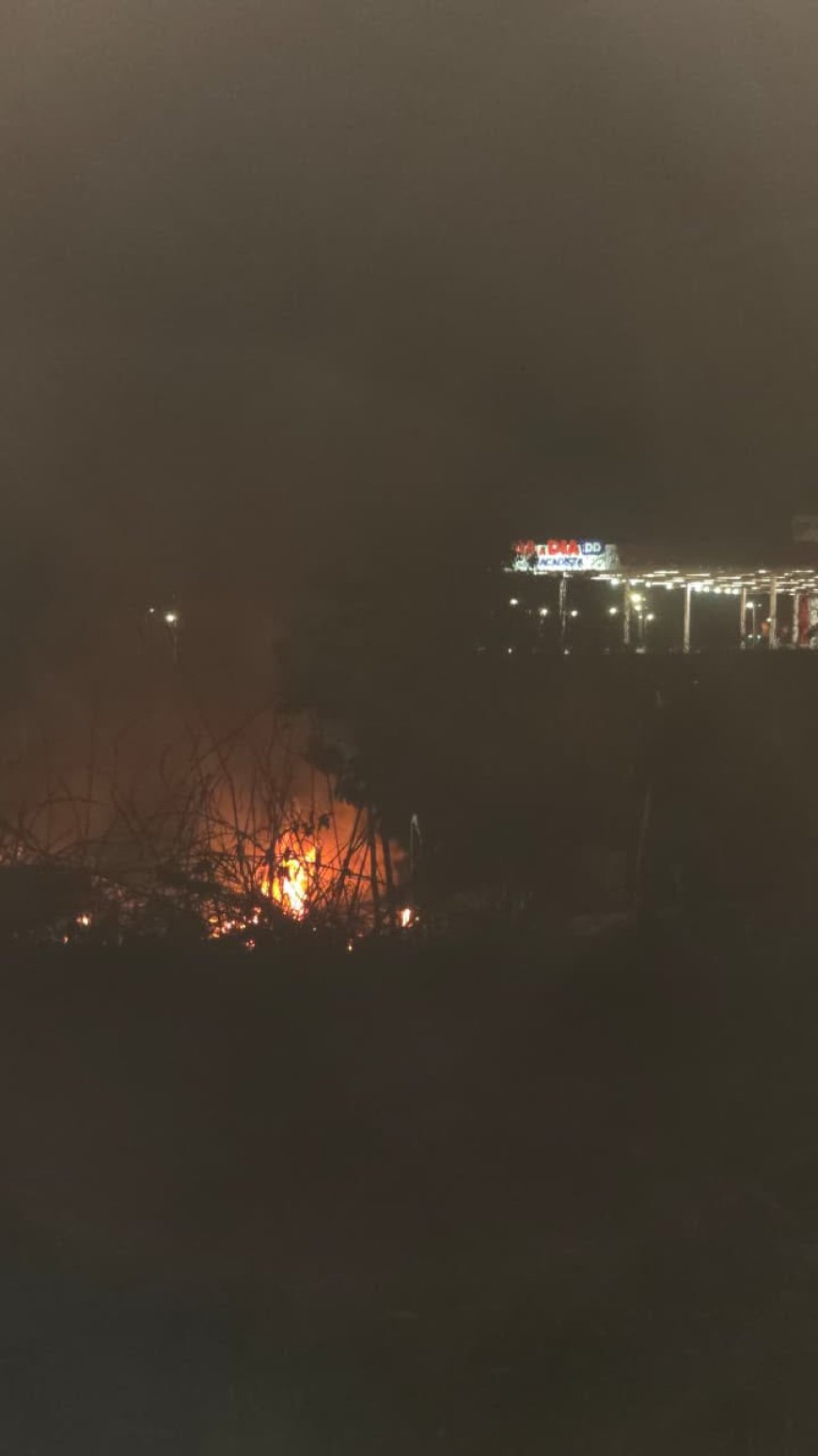 Corpo de Bombeiros combate incêndio em vegetação em Formosa
