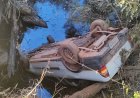 Carro cai de ponte em estrada rural de Formosa e dois idosos ficam feridos