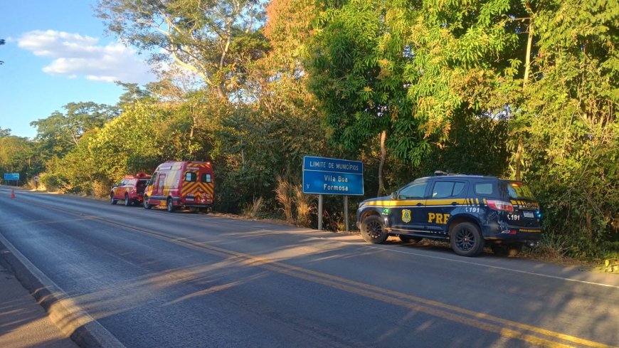 Acidente na BR-020 deixa dois mortos e dois feridos entre JK e Vila Boa
