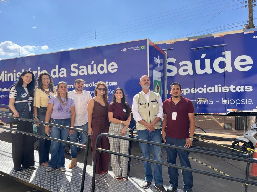 População de Goianápolis(GO) é atendida por carreta de saúde da mulher do Ministério da Saúde; veja como funciona